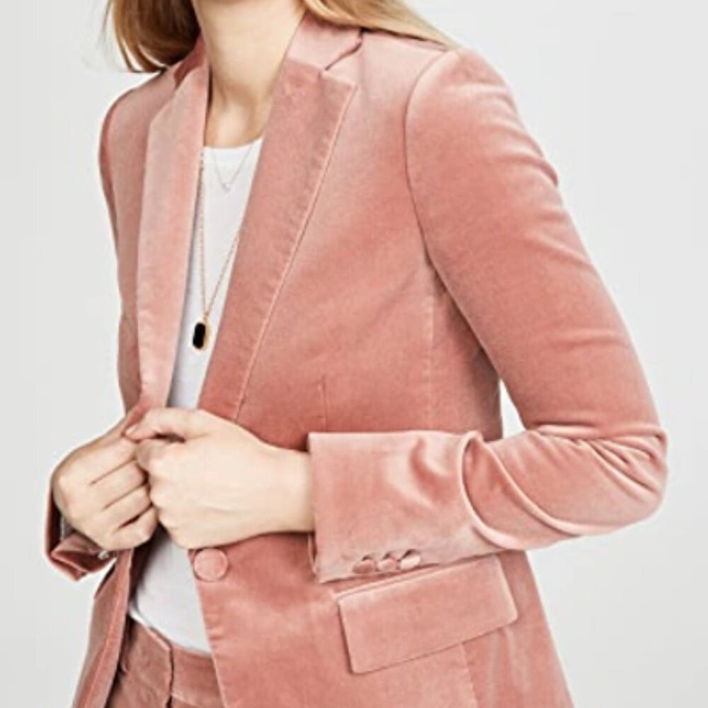 FRAME Classic Blazer in Color: Old Rose